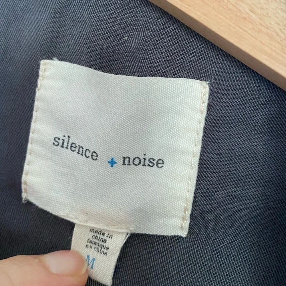 SILENCE + NOISE RAYON OPEN FRONT JACKET WITH POCKETS SIZE M - Picture 3 of 4